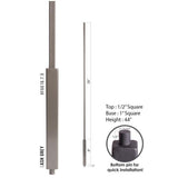 HFAG16.7.5 Ash Gray Foundation Baluster