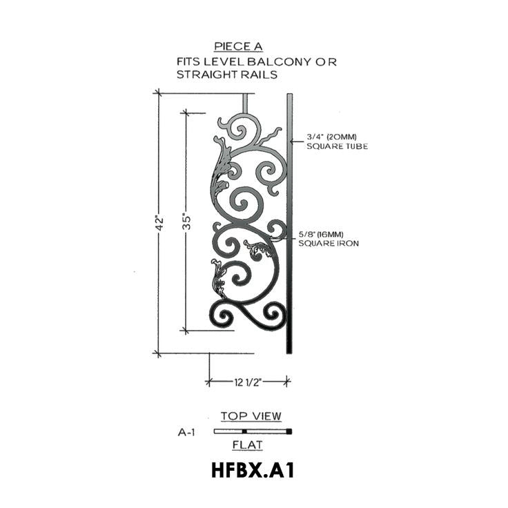 HFBX.A1 Bordeaux Iron Panel