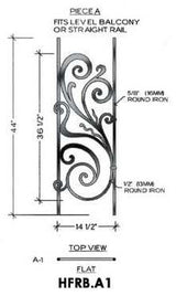 HFRB.A1 Rebecca Iron Panel