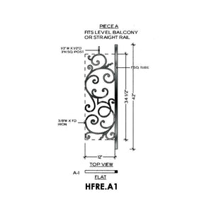 HFRE.A1 Regency Level Balcony Iron Panel