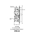HFRE.A3 Curved Iron Balcony Panel 