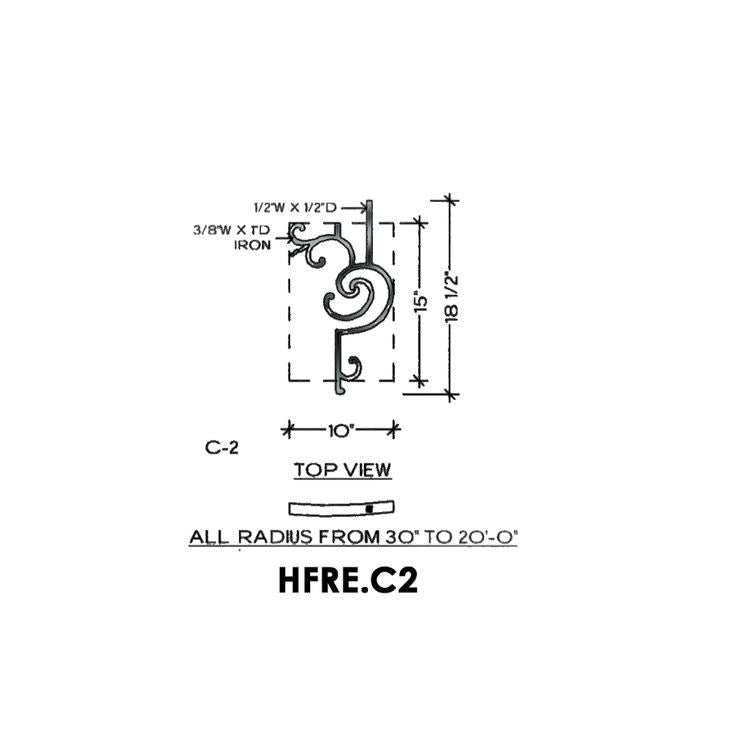HFRE.C2 Regency Curved Half Height Rake Panel