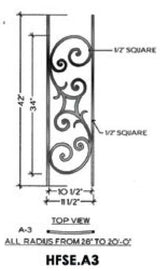 HFSE.A3 Seville Iron Panel