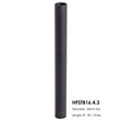 HF16.4.3 Round Newel Post Sleeve, Satin Black
