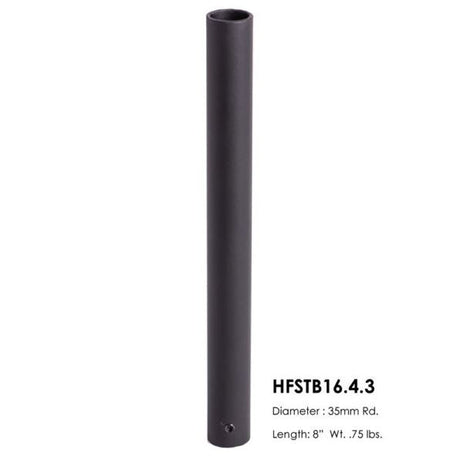HF16.4.3 Round Newel Post Sleeve, Satin Black
