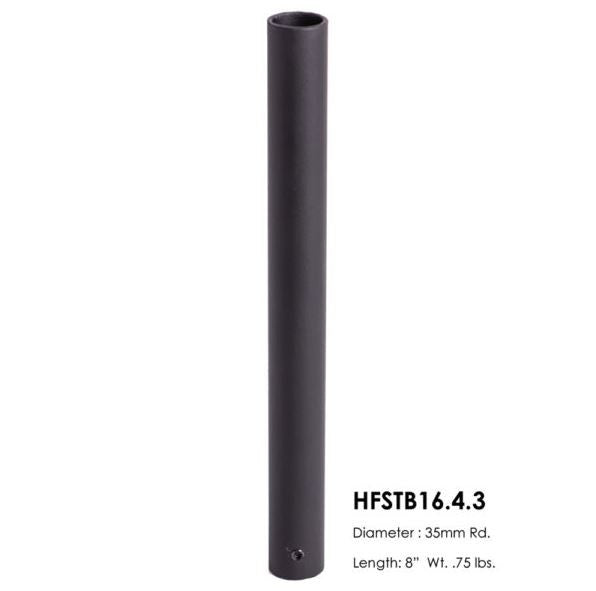 HF16.4.3 Round Newel Post Sleeve, Satin Black