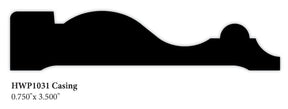 031 3-1/2" Hardwood Casing