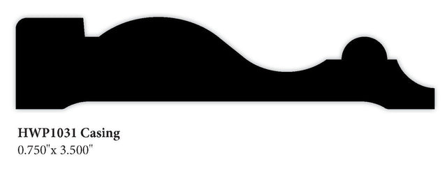 031 3-1/2" Hardwood Casing