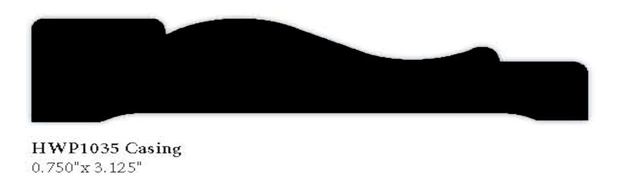 1035 3.125" Hardwood Casing