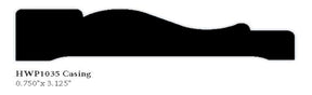 1035 3.125" Hardwood Casing