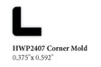 2407 0.375" x 0.592" Corner Molding