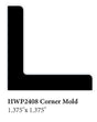 2408 1.375" x 1.375" Corner Molding