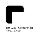 2834 3/4" x 3/4" Corner Molding