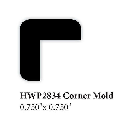 2834 3/4" x 3/4" Corner Molding