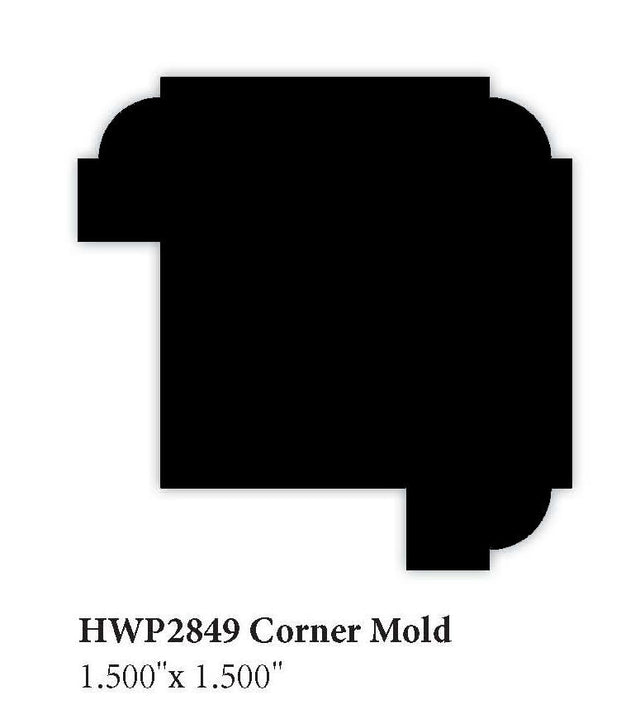 2849 1.5" x 1.5" Corner Molding