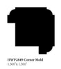 2849 1.5" x 1.5" Corner Molding