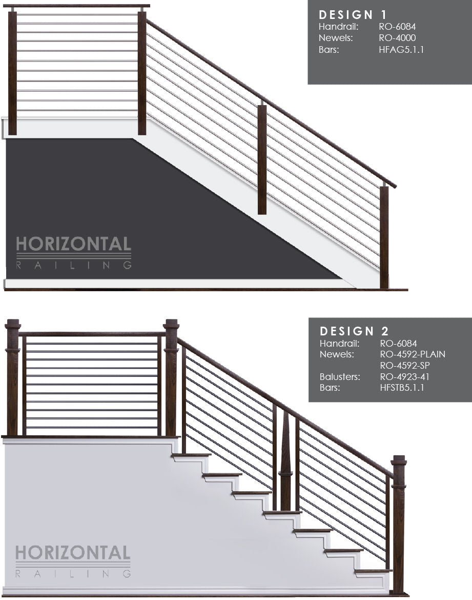 Horizontal Bar Design 1 and 2