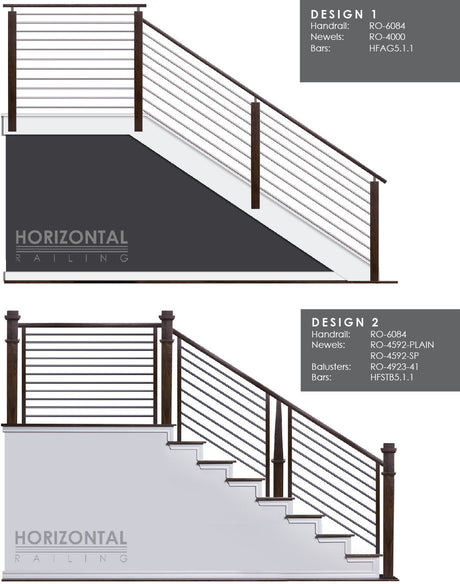 Horizontal Bar Design 1 and 2