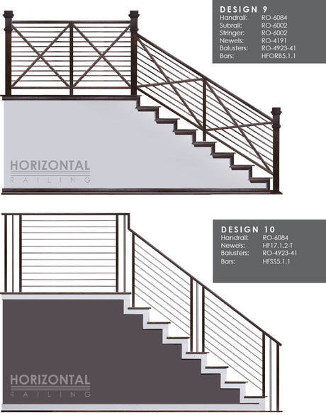 Horizontal Bar Design 9 and 10