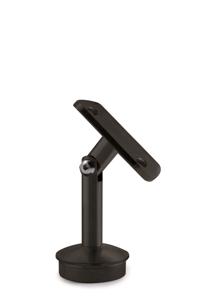I030/S/MB Nero Black Pivotable Round Handrail Support For Tube