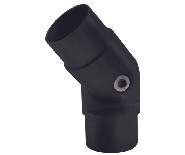I446/MB Nero Round Pivotable Connector For Round Tube