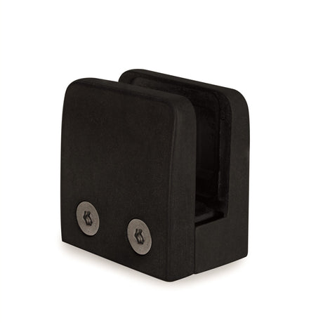 J31500000 Nero Black Flat Square Glass Clamp 55 X 55 X 35mm For Square Tube
