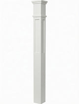MFP-4075 Actual Flat Panel Box Newels, Primed