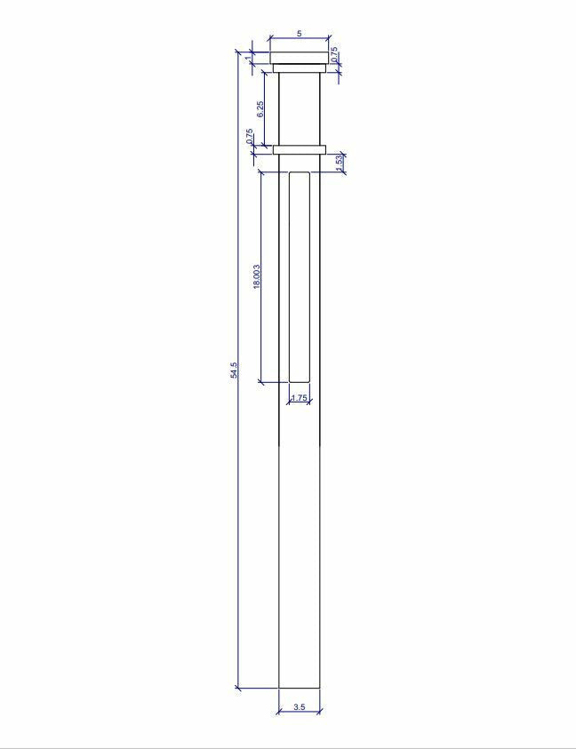 MFP-4075 Actual Flat Panel Box Newels CADD Information