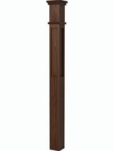 MFP-4075 Actual Flat Panel Box Newels, Walnut