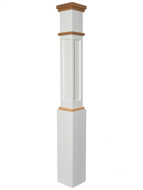 MFP-4091 Primed with Special Species Trim Box Newel Post