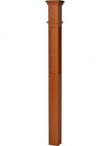  MFP-4375 Actual Flat Panel Mission-Style Box Newel Post American Cherry