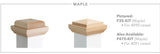 Maple Newel Caps