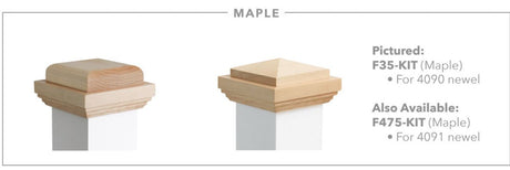 Maple Newel Caps