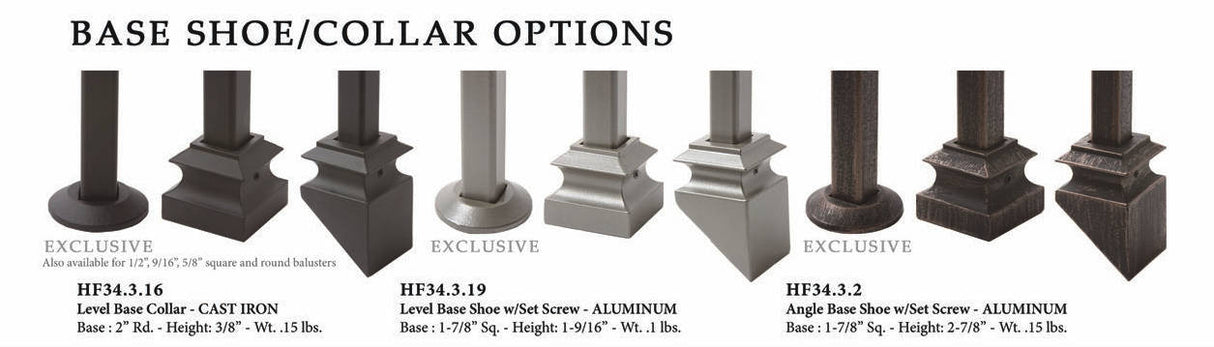 HF34.2.1-T MEGA Plain Square Bar Tubular Steel available Shoes and Powder Coatings