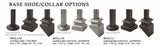 HF34.2.1-T MEGA Plain Square Bar Tubular Steel available Shoes and Powder Coatings