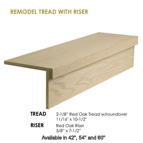 8070-Modern Retro Treads, Red Oak, No Returns