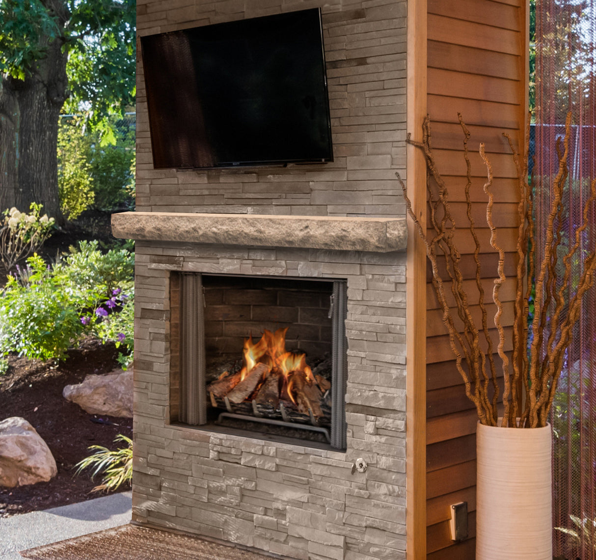 NCCS Natural Cut Stone Non-Combustable Fireplace Mantel Shelf