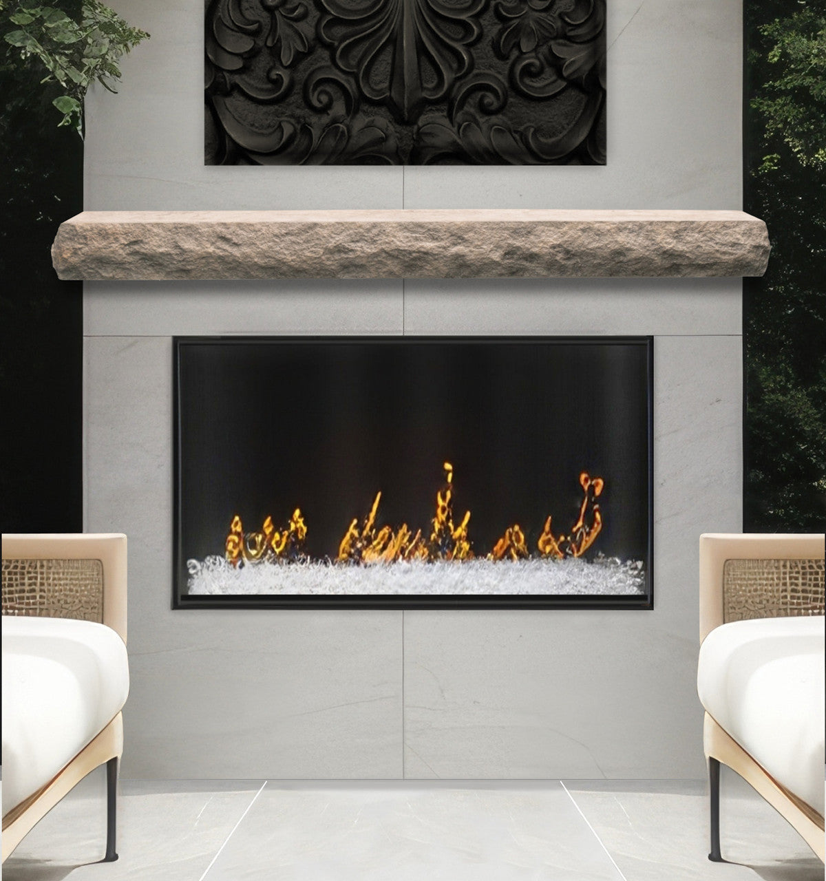 NCCS Natural Cut Stone Non-Combustable Fireplace Mantel Shelf