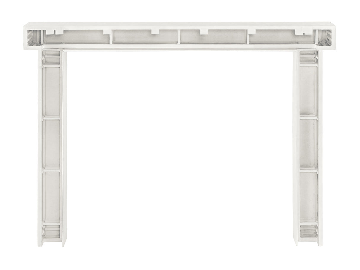 Zachary Non-Combustible Fireplace Mantel Surround Salt (Back View)