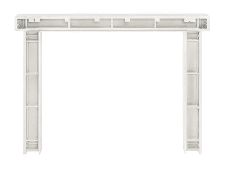 Zachary Non-Combustible Fireplace Mantel Surround Salt (Back View)