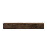 Tavern Timbered Beam Non-Combustable Fireplace Mantel Shelf, Toasted Rye Finish