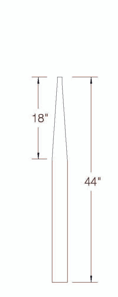 313 PT Stabilizer Newel Dimensional Information