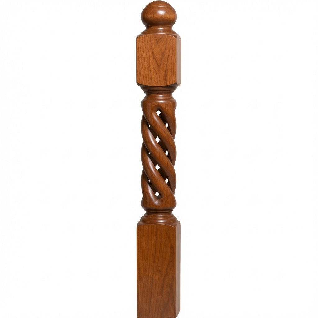 ORT-8660 5-1/2" x 50" Open Rope Twist, American Cherry