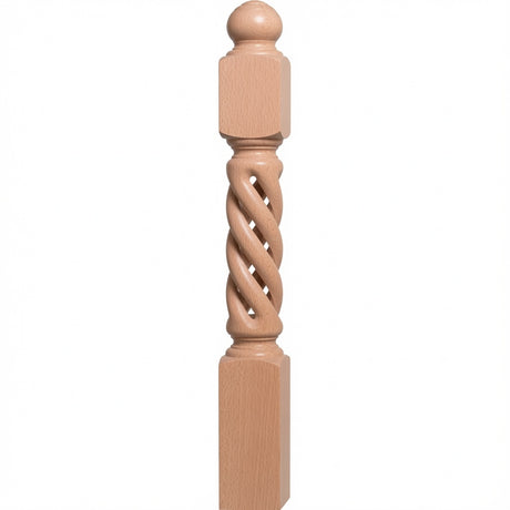 ORT-8660 5-1/2" x 50" Open Rope Twist, Beech