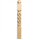 ORT-8660 5-1/2" x 50" Open Rope Twist, Hard Maple