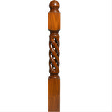 ORT-8660 5-1/2" x 50" Open Rope Twist, Mahogany