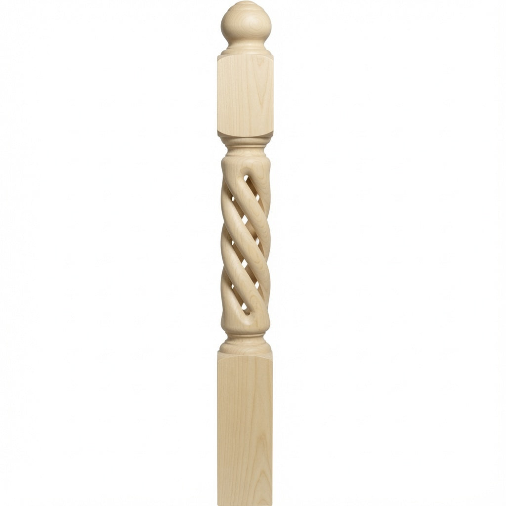 ORT-8660 5-1/2" x 50" Open Rope Twist, Poplar