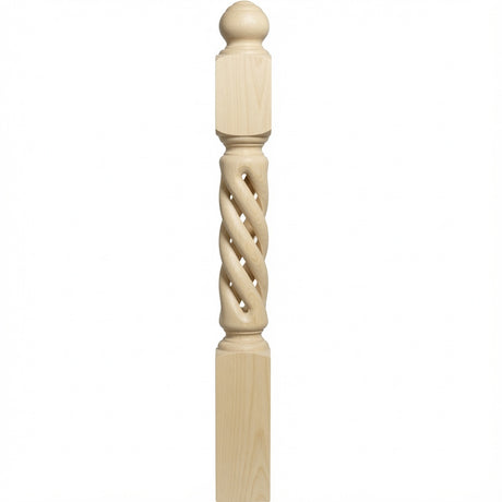 ORT-8660 5-1/2" x 50" Open Rope Twist, Poplar