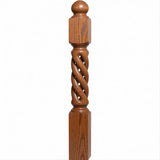 ORT-8660 5-1/2" x 50" Open Rope Twist, Red Oak