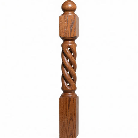 ORT-8660 5-1/2" x 50" Open Rope Twist, Red Oak